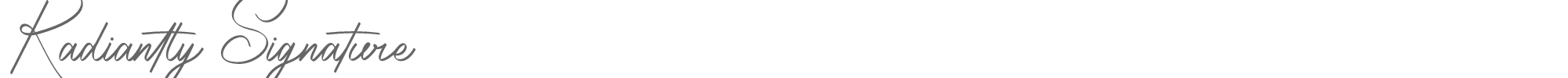 Radiantly Signature RadiantlySignature.ttf font preview