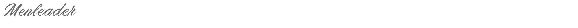 Menleader Menleader.otf font preview