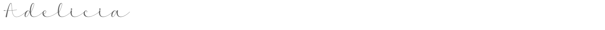 Sample characters Adelicia Font