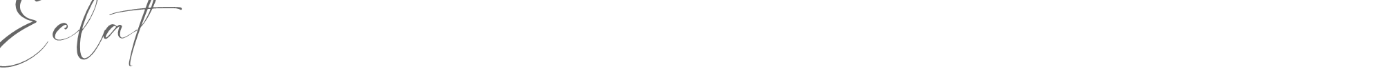 Sample characters Eclat Font