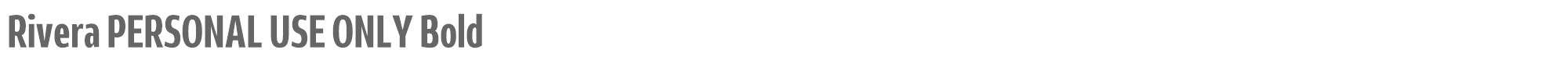 Rivera Rivera_PERSONAL_USE_ONLY-Bold.otf font preview