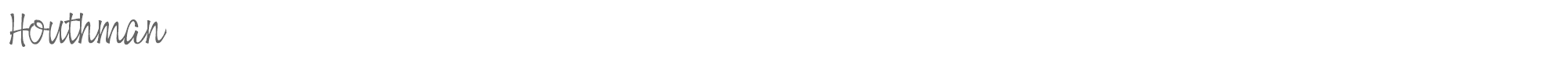 Houthman Houthman.ttf font preview