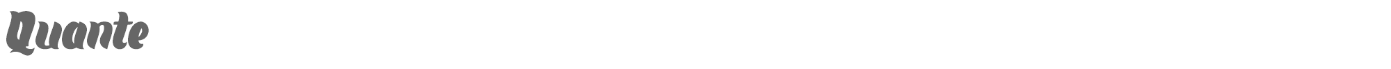 Quante Quante.otf font preview