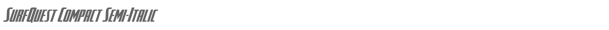 SurfQuest surfquestcompactsemital.ttf font preview