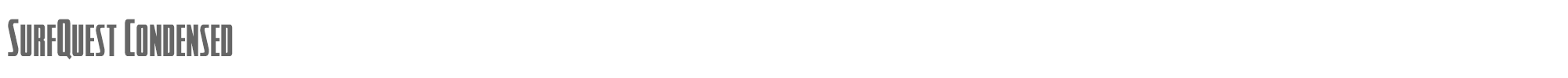 SurfQuest surfquestcond.ttf font preview