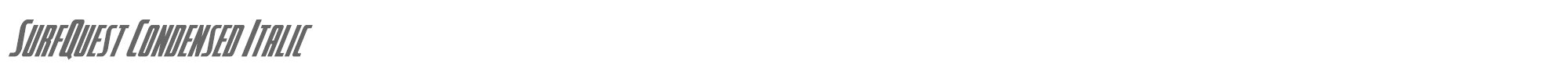 SurfQuest surfquestcondital.ttf font preview
