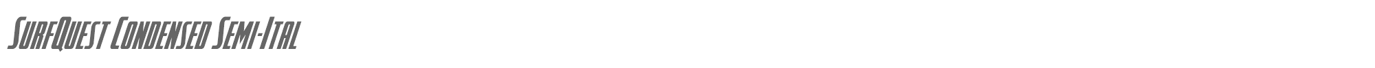 SurfQuest surfquestcondsemital.ttf font preview