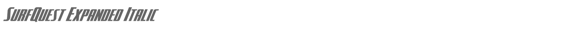 SurfQuest surfquestexpandital.ttf font preview