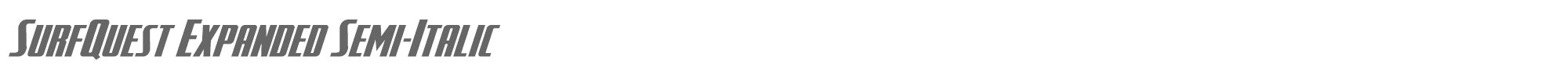 SurfQuest surfquestexpandsemital.ttf font preview
