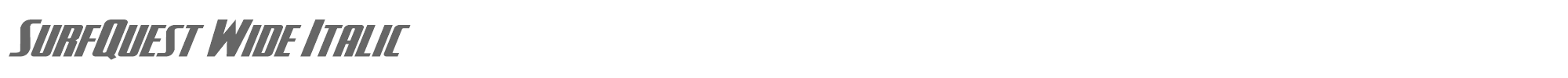 SurfQuest surfquestexpandwideital.ttf font preview