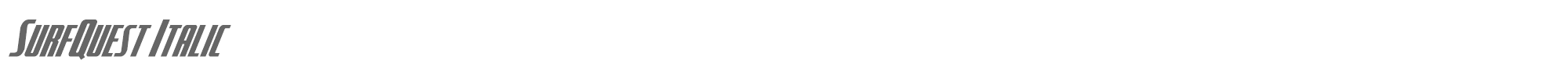 SurfQuest surfquestital.ttf font preview