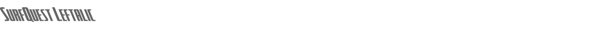 SurfQuest surfquestleft.ttf font preview