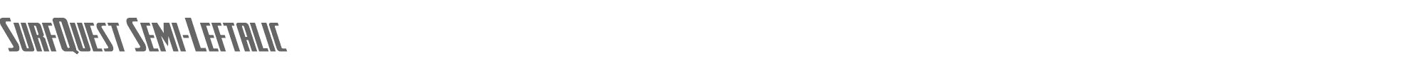 SurfQuest surfquestsemileft.ttf font preview