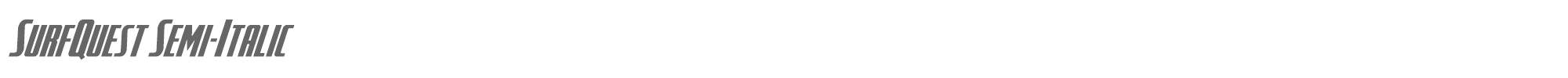SurfQuest surfquestsemital.ttf font preview