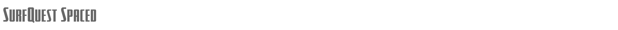 SurfQuest surfquestspaced.ttf font preview