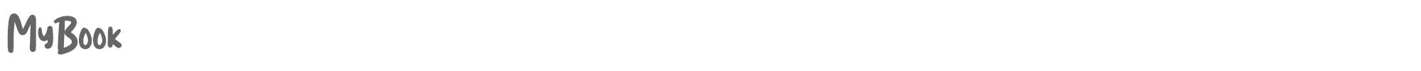 Sample characters MyBook Font