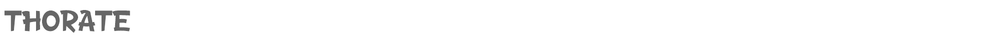 Sample characters Thorate Font