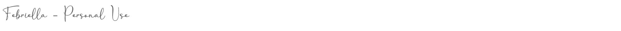 Febriella FebriellaFontDEMO.otf font preview