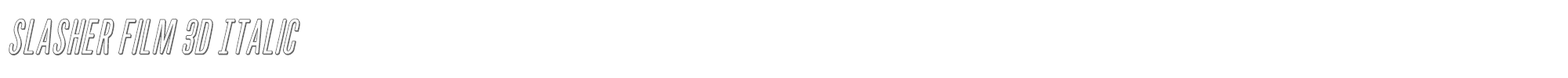 Slasher Film slasherfilm3dital.ttf font preview