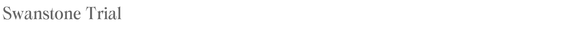 Sample characters Swanstone Font