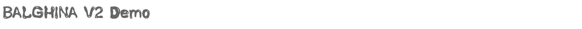Balghina BALGHINAV2Demo.otf font preview