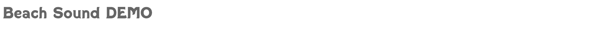 Sample characters Beach Sound Font