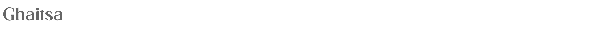 Sample characters Ghaitsa Font