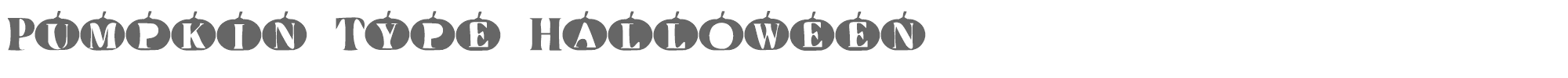 Pumpkin Type Halloween PumpkinType-Halloween.ttf font preview