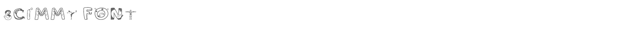 Scimmy ScimmyFont-Regular.ttf font preview