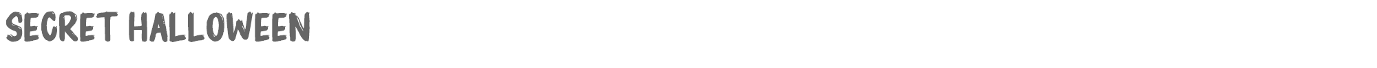 Secret Halloween SecretHalloween.ttf font preview