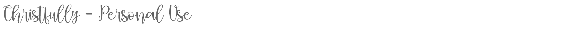 Sample characters Christfully Font