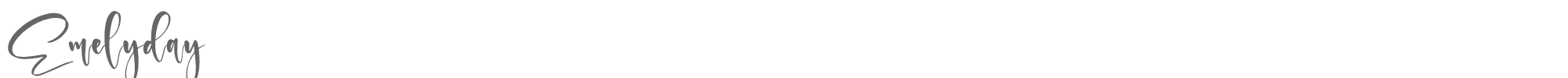 Sample characters Emelyday Font