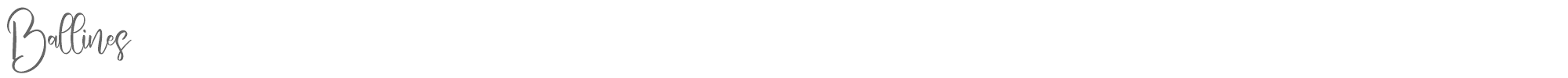 Sample characters Ballines Font
