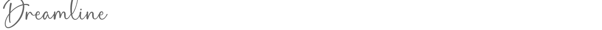 Sample characters Dreamline Font