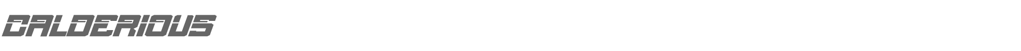 Calderious CALDERIOUS.ttf font preview