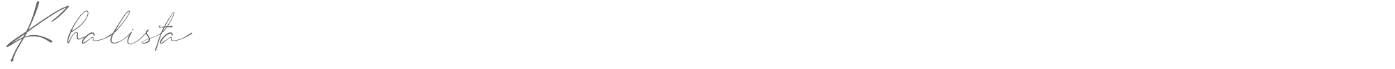 Sample characters Khalista Font
