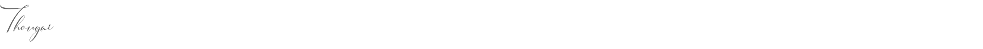 Sample characters Thougai Font