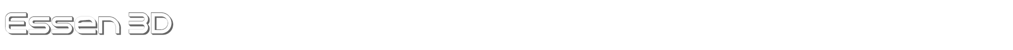 Essen Essen3D.ttf font preview