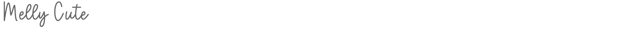 Melly Cute MellyCute.ttf font preview