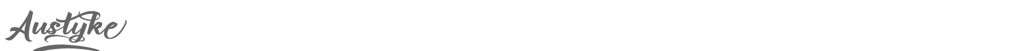 Sample characters Austyke Font