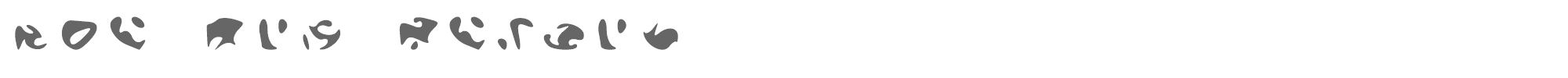Sample characters The Orb Report Font