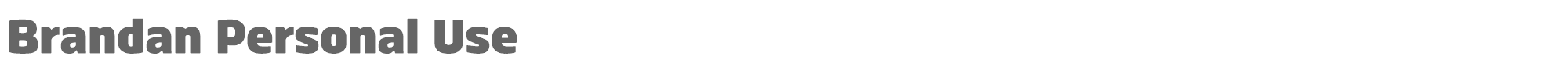 Sample characters Brandan Font