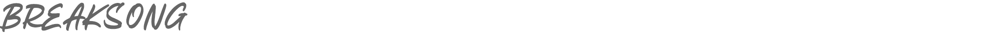 Breaksong BREAKSONG.ttf font preview
