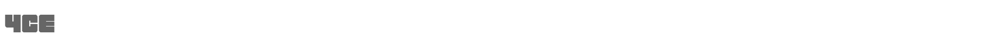 Sample characters 4ce Font