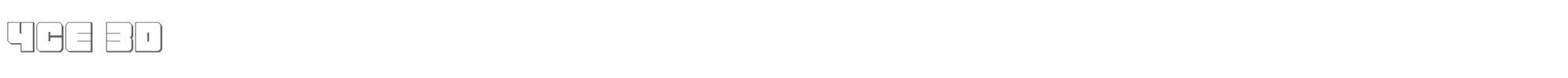 4ce 4ce3d.ttf font preview