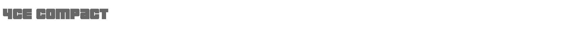 4ce 4cecompact.ttf font preview
