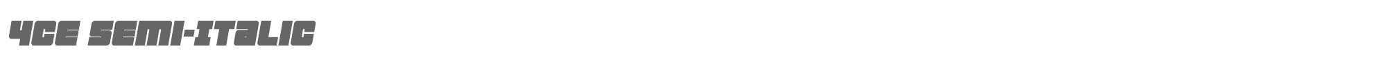 4ce 4cesemital.ttf font preview