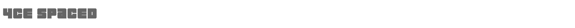 4ce 4cespaced.ttf font preview