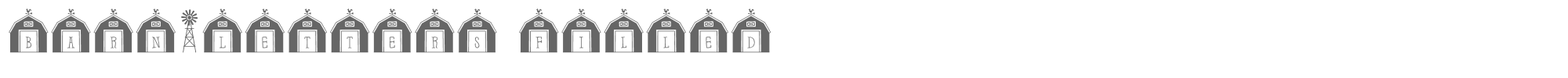 Barn-Letters Barn-Letters-Filled.otf font preview