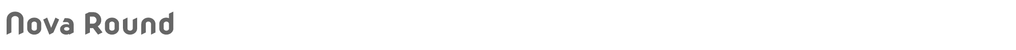 Sample characters Nova Round Font